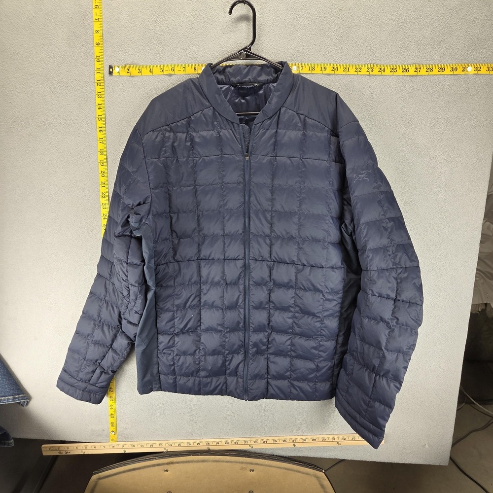 Arc'teryx Jacket Mens XL Blue Rico Down Puffer Full Zip Lightweight Insulated